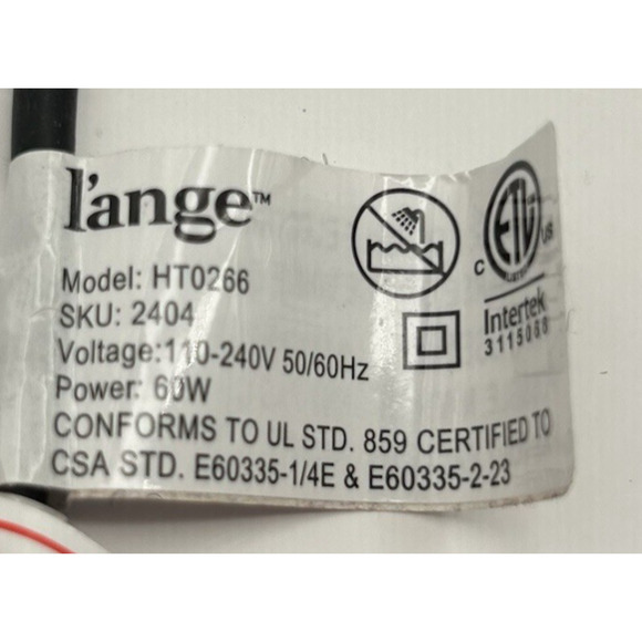 Lange Curling Wand Hair Curler Rose Gold Barrel HT0266 Salon Quality *TESTED* - Picture 3 of 4